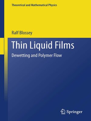 cover image of Thin Liquid Films